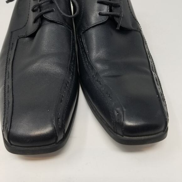 Steve Madden Men's Leather Black Trennt style Lace Up Dress Shoes Oxfords Size10 - Picture 3 of 14